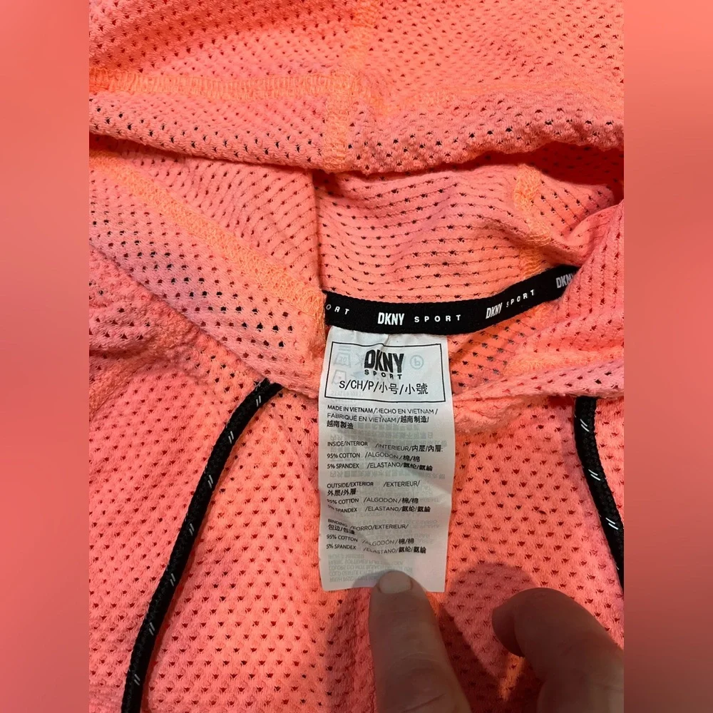 DKNY Coral Mesh‎ Zip-Up Hoodie - Picture 4 of 12